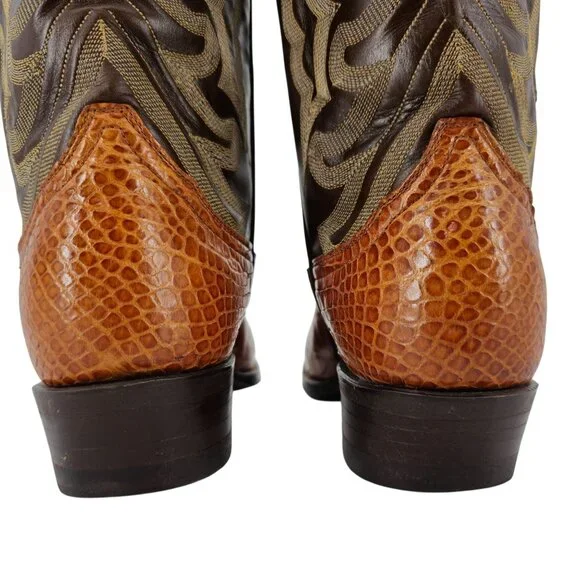 MINT Alligator El Rey Tony Lama 6.5B Honey Brown Cowboy Cowgirl Western Boots - Picture 15 of 16